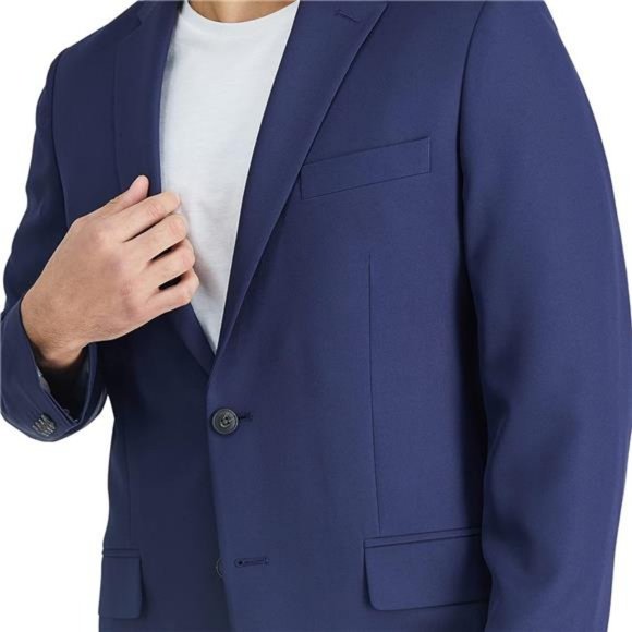 Men's The Active Series Classic Fit Gabardine Blazer (Regular Big Tall Sizes) - Picture 3 of 7